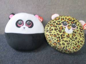 2-Squish Ty Plush Toys...