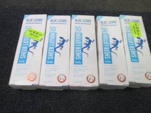 5- 3 oz Blue Lizard SPF 50 Australi...