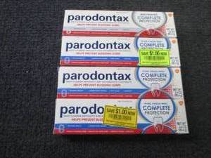 4- 3.4 oz Parodontax Toothpaste...
