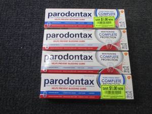 4- 3.4 oz Parodontax Toothpaste...