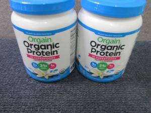 2- 16 oz Orgain Organic Protein Pow...