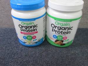 2- 16 oz Orgain Organic Protein Pow...