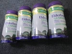 4- 70 ct Elderberry Gummies...