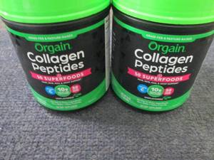 2- 16 oz Orgain Collagen Peptides...
