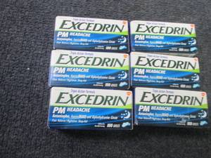 6- 100ct Excedrin PM Headache...