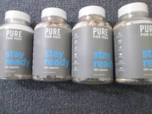4- 120 ct Pure for Men Stay Ready...