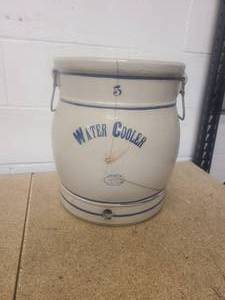 lot 11 image: Red Wing Water Cooler 5 Gallon (no spigot and has some cracks)