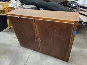 lot 17 image: Wooden upper cabinet - 48 W x 36 H x 12 D