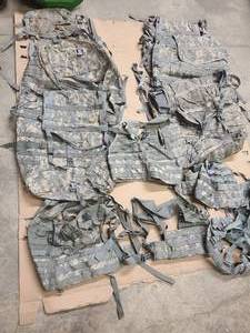 5 Ruck sacks and 5 shoulder harnesses