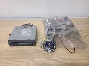 Jensen Car radio CD player with 10 chrome speakers