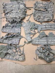1 Ruck sack 1 Ruck sack with frame back belt and shoulder straps 1 back belt 6 shoulder harnesses