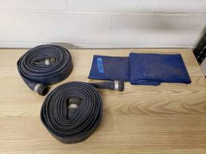 lot 25 image: Blue Sump pump or discharge hose
