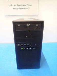 lot 60 image: CITON Tower PC &nbspINTEL CORE I7-4770 3.4 Ghz  8GB DDR3L RAM  NO HDs  NO OS  Includes CAB-AC power cable 