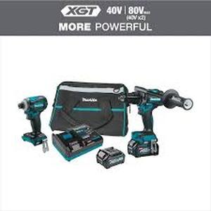 Makita 40V Max XGT Brushless Cordless 2-Pc. Combo Kit (Hammer Driver-DrillImpact Driver) 2.5Ah Customer Returns See Pictures