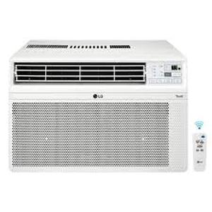 LG 12,000 BTU 115V Window Air Conditioner Cools 550 sq. ft. with Wi-Fi, Remote, Dehumidifier and in White  Customer Returns See Pictures