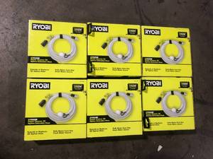 Lot of RYOBI EZClean Power Cleaner 20 ft. Pressure Washer Hose  Customer Returns See Pictures