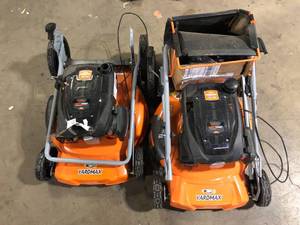 Lot of Assorted YardMaxx Lawn Mowers Various Models and Conditions Customer Returns See Pictures