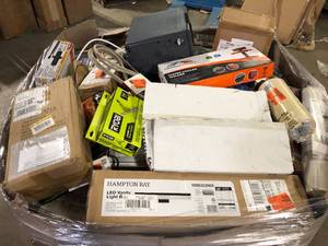 Gaylord of Assorted Tools Hardware and General Merchandise Various Models and Conditions Customer Returns See Pictures