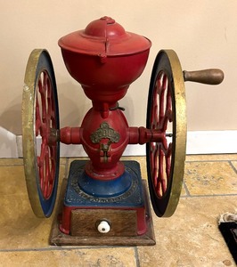 lot 1 image: Antique Charles Parker Coffee Grinder