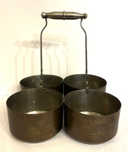 lot 68 image: Vintage Four Chaumukha Matka  Chowmukh  4 in1 Curry Server