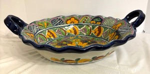 lot 73 image: Talavera Rea Mexico Pottery Bowl