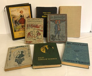 lot 77 image: Vintage Childrens Books including Mrs. Peter Rabbitt, Uncle Toms Children, Heidi and More