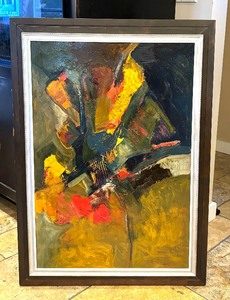 lot 3 image: Original Abstract Painting by Jim Berenson