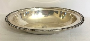 lot 85 image: Vintage Sterling Silver Monogrammed Serving Platter