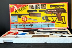 lot 164 image: Vintage The A Team M-24 Assault Rifle Target Game Set