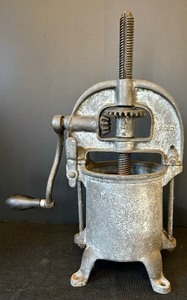 lot 165 image: Vintage Enterprise Mfg Co Cast Iron Sausage Stuffer