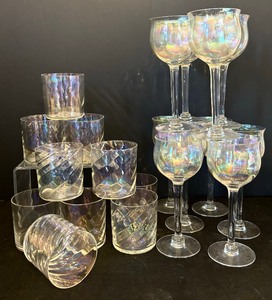 lot 167 image: Variety of Vintage Drink Ware including Stemware