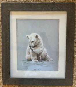 lot 184 image: Polar Bear Framed Print by Guy Coheleach