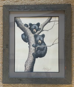 lot 185 image: Black Bear Framed Print by Guy Coheleach