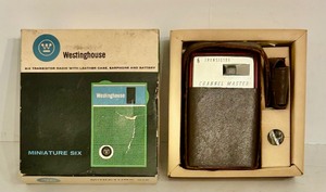 lot 233 image: Vintage Westinghouse Transistor Radio in Box with Accessories and Manual