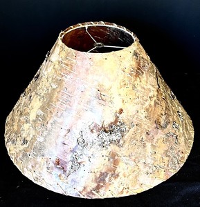 lot 139 image: Awesome Tree Bark Lamp Shade