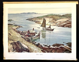lot 172 image: TED KAUTZKY Unframed Watercolor Print Quiet Inlet