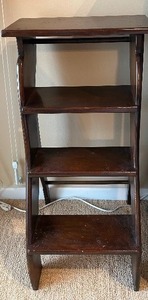 lot 121 image: Folding Ladder Chair  Stool  Shelf