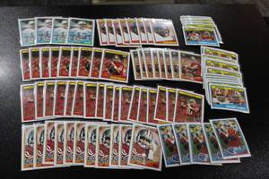lot 26 image: 1988 Topps Football Hall of Fame Lot  Montana - Rice - Marino - Payton - Elway  85 Cards