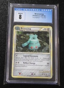 lot 134 image: 2010 Pokemon Triumphant Bronzong #15102 CGC 8