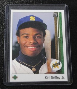 lot 2 image: 1989 Ken Griffey Jr. #1 Rookie Card