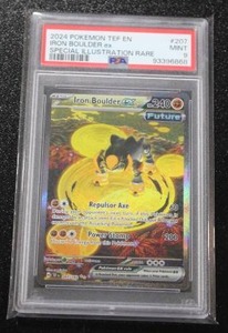 lot 9 image: 2024 Pokemon Temporal Forces Iron Boulder Special Illustration Rare #207162 PSA 9