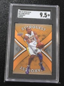 lot 19 image: 2008-09 Upper Deck Starquest Copper Kobe Bryant #SQ-5 SGC 9.5