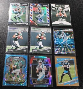 lot 23 image: Sam Darnold Football Card Lot  9 Cards w 5 Rookie Cards Read Description