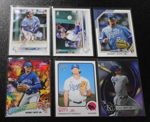 lot 32 image: 2023 Bobby Witt Jr. Rookie Card Lot  6 Rookie Cards