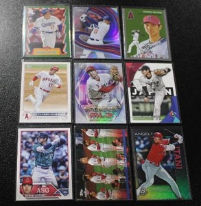 lot 49 image: Shohei Ohtani Baseball Card Lot  9 Cards