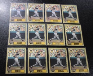 lot 52 image: 1987 Topps Barry Bonds 320 Rookie Card Lot  12 Rookie Cards