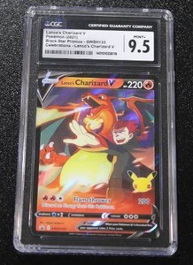 lot 61 image: 2021 Pokemon Lances Charizard V #SWSH133 CGC 9.5