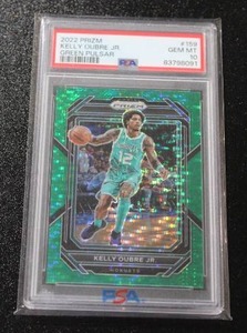 lot 65 image: 2022-23 Prizm Green Pulsar Kelly Oubre Jr. #159 PSA 10 1025  Only 25 Exist