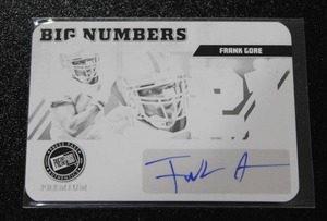 lot 75 image: 2024 Press Pass Premium Black Printing Plate Frank Gore Jr. Autograph 11  Only 1 Exist
