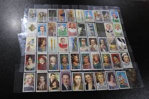 lot 104 image: Vintage English Tobacco Trading Card Lot  50 Cards